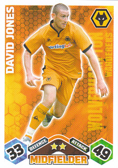 David Jones Wolverhampton Wanderers 2009/10 Topps Match Attax #355